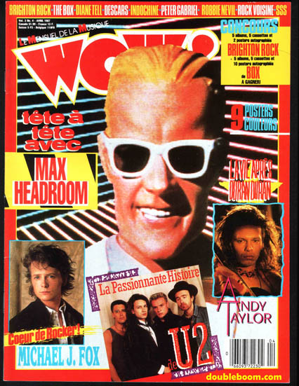 WOW Avril 1987 - Max Headroom